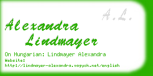 alexandra lindmayer business card